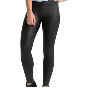 BNWT Black Faux Leather SPANX Leggings!!!